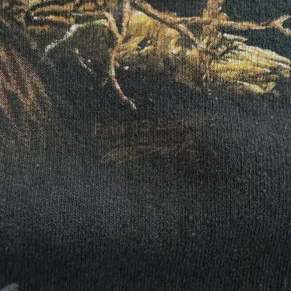 Black Vintage Find 13 Eagles crew neck sweatshirt Size Large - Picture 5 of 5